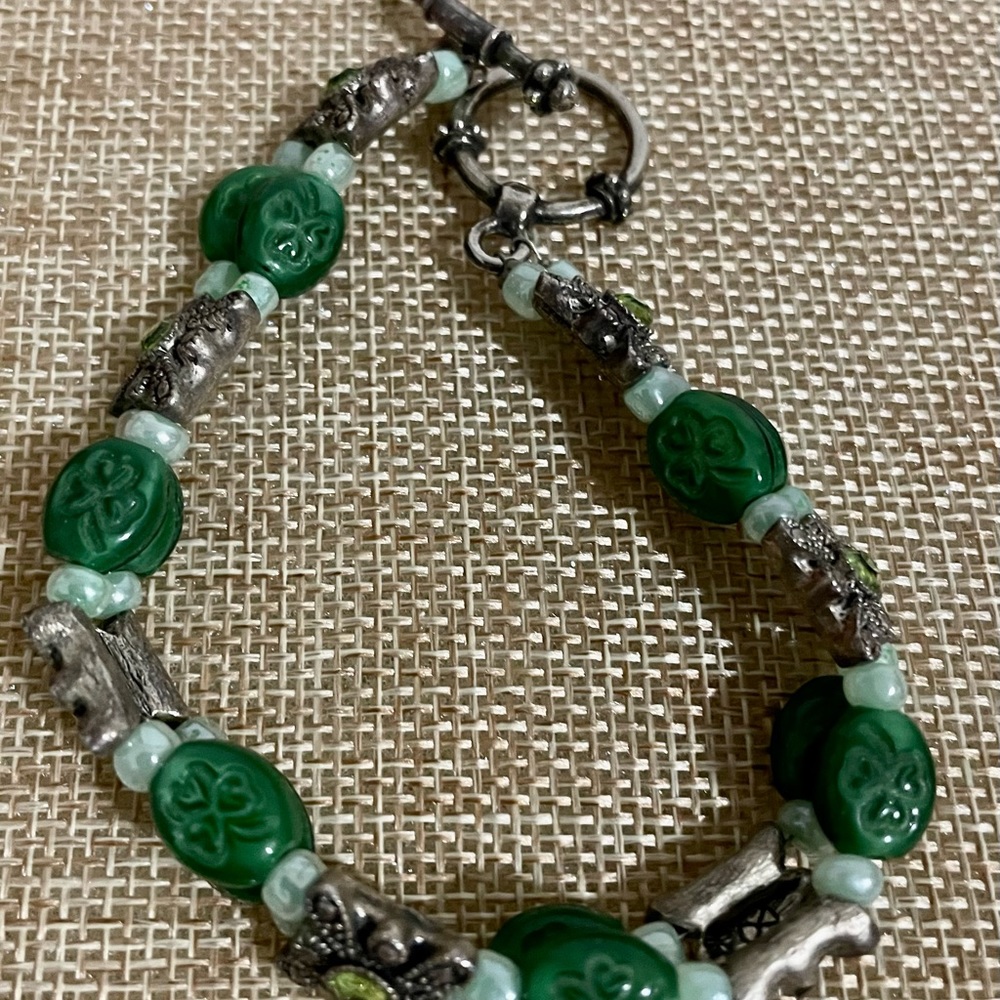 Green bracelet for St Patrick
